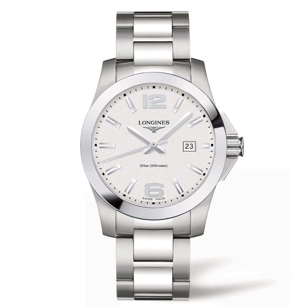 Authentic Longines Stainless Steel Conquest Watch- Women’s